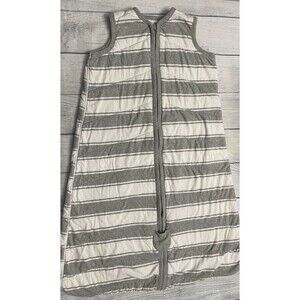 Grey Gray Stripe Burt’s Bees Baby Beekeeper Medium Weight Swaddle Blanket, XL